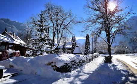 Einblicke Hotel Böld Umgebung im Winter